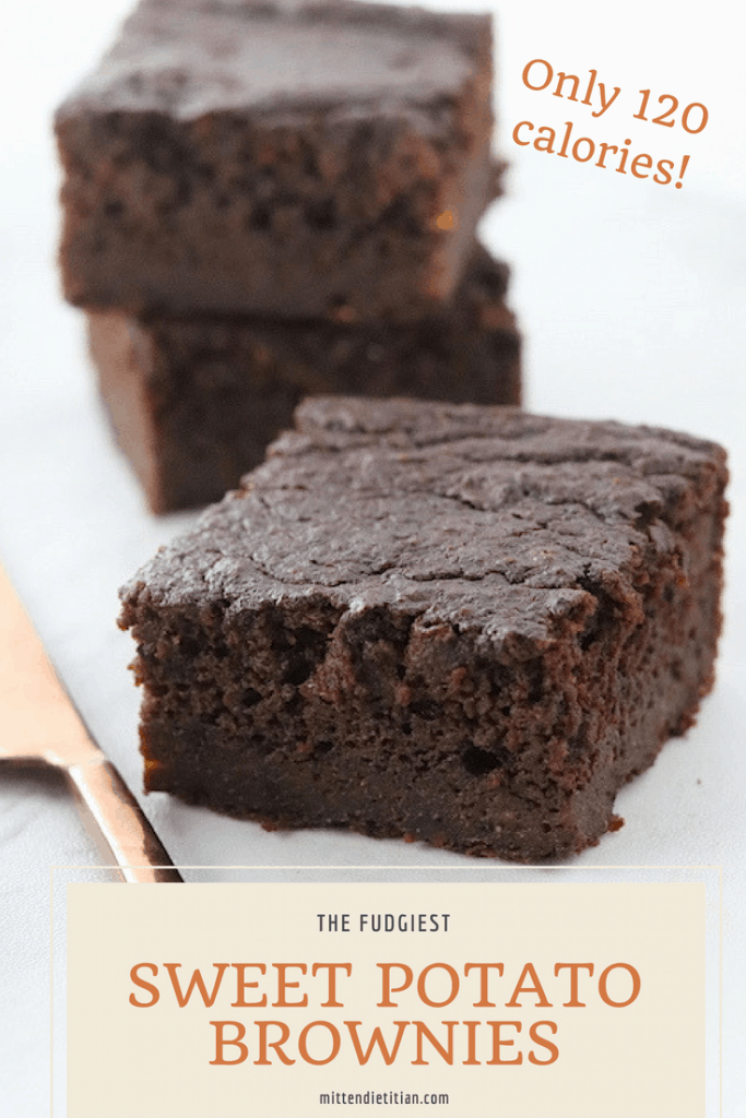 A HEALTHY brownie? Yes! These sweet potato brownies are loaded with nutrients and only 120 calories!