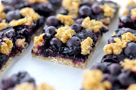 blueberry crumble bars