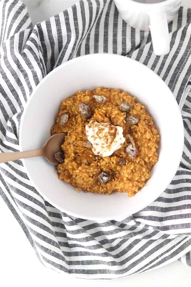 five minute pumpkin pie oatmeal