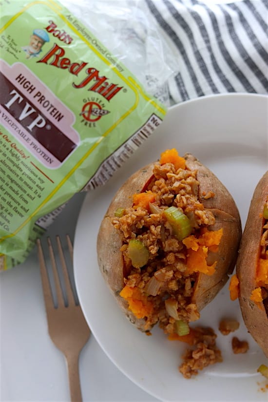 vegan sloppy joe sweet potatoes