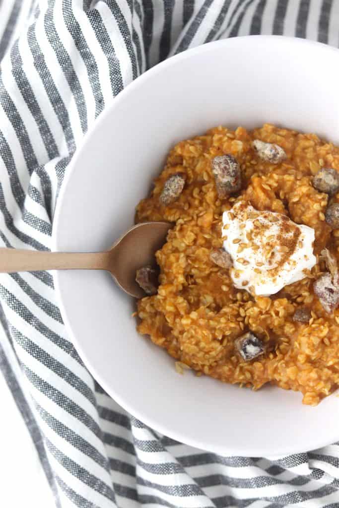 five minute pumpkin pie oatmeal