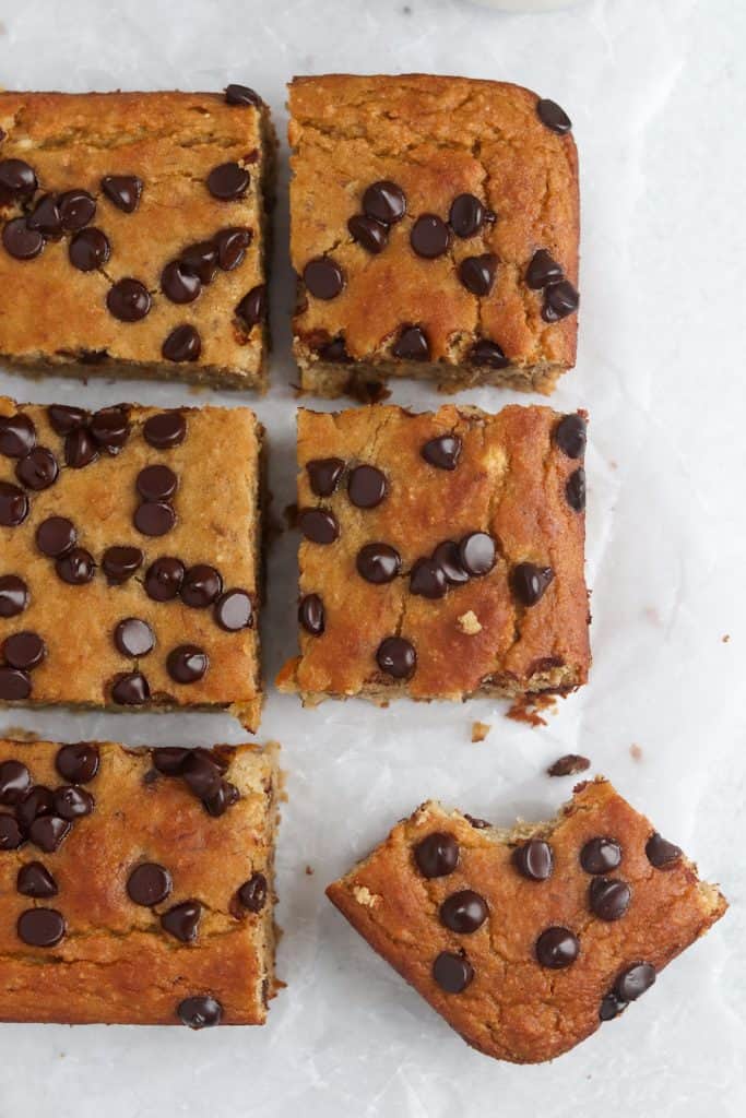 chickpea banana blondies 