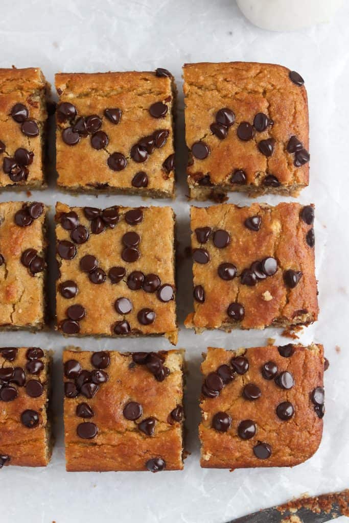 chickpea banana blondies 