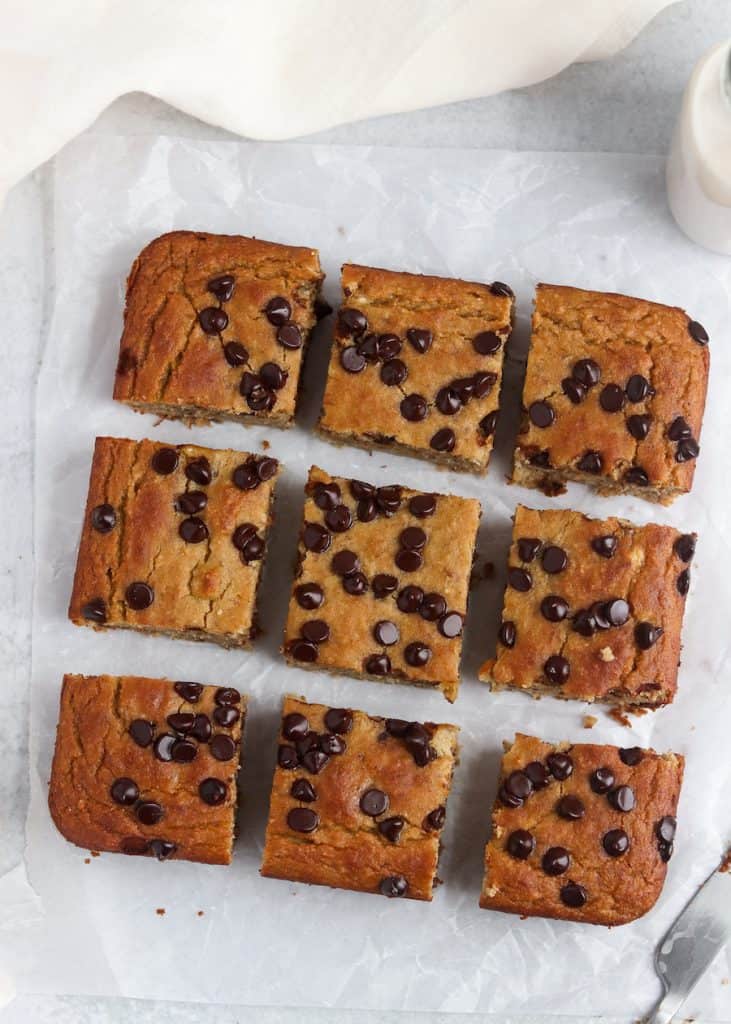 chickpea banana blondies 