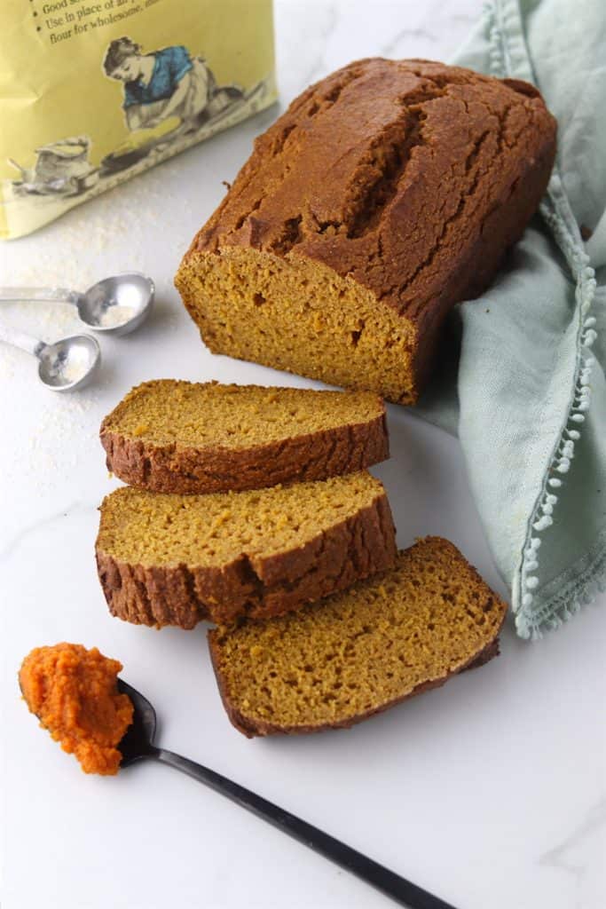 ONe bowl, Healthier pumpkin bread