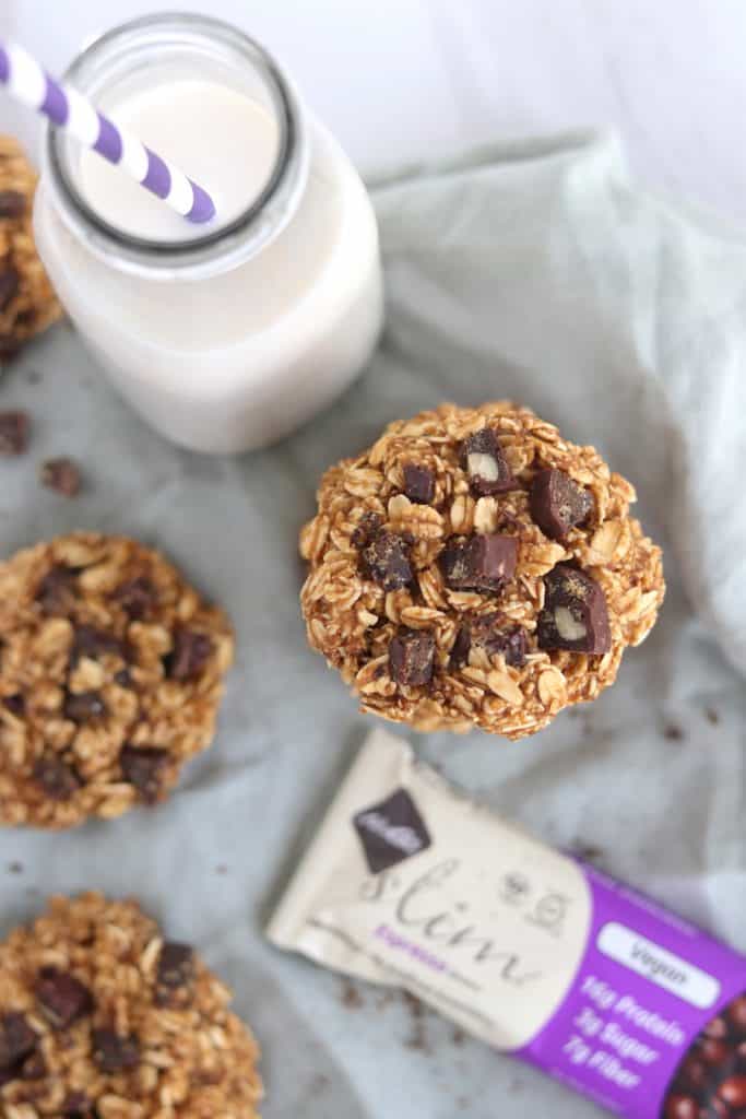 Vegan & gluten free dark chocolate espresso breakfast cookies