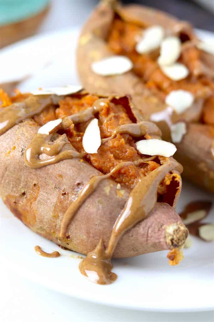 almond butter twice baked sweet potatoes 