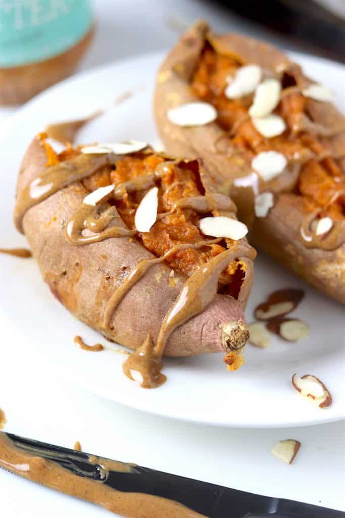 almond butter twice baked sweet potatoes 