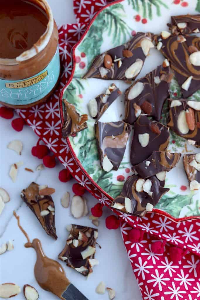 Dark chocolate Almond Butter Bark