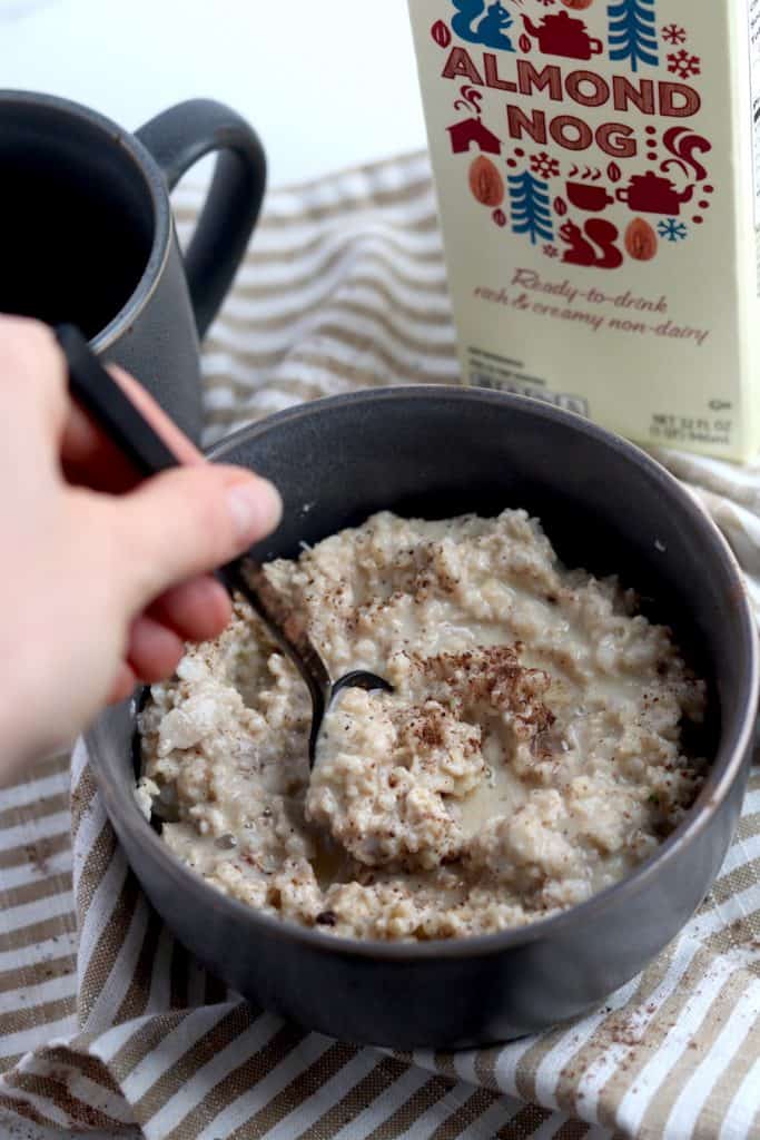 Eggnog Cauli-Oats