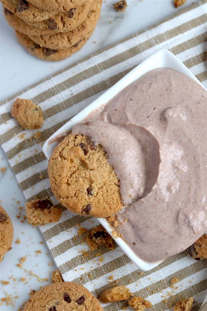 High Protein Chocolate Cake Batter Dip 