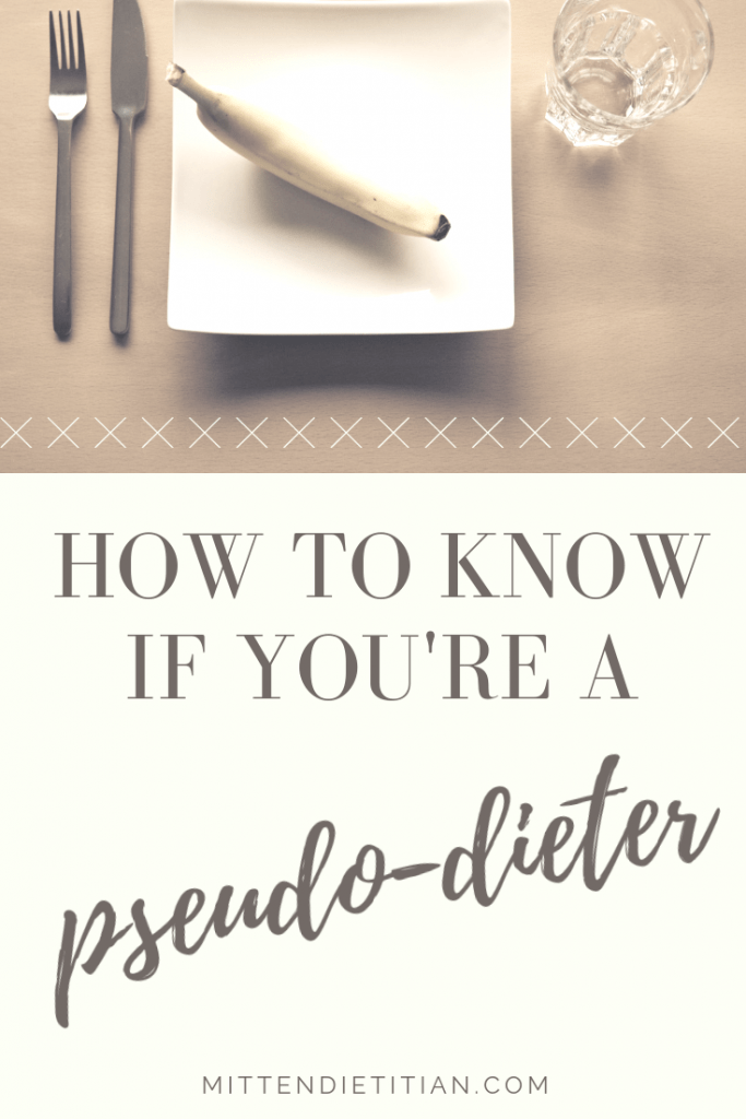 You think you've stopped dieting, but have you really? Answer a few short questions to find out if you've truly reached food freedom, or if you're stuck pseudo-dieting!! #intuitiveeating #dietculture #foodfreedom #healthyeating