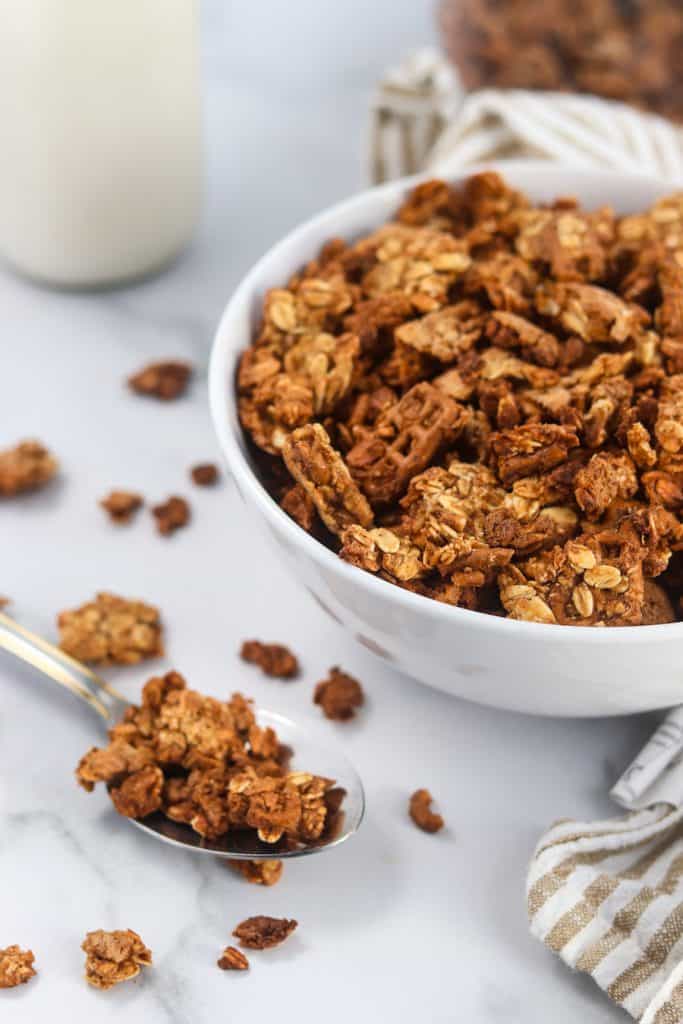 cinnamon pretzel granola 