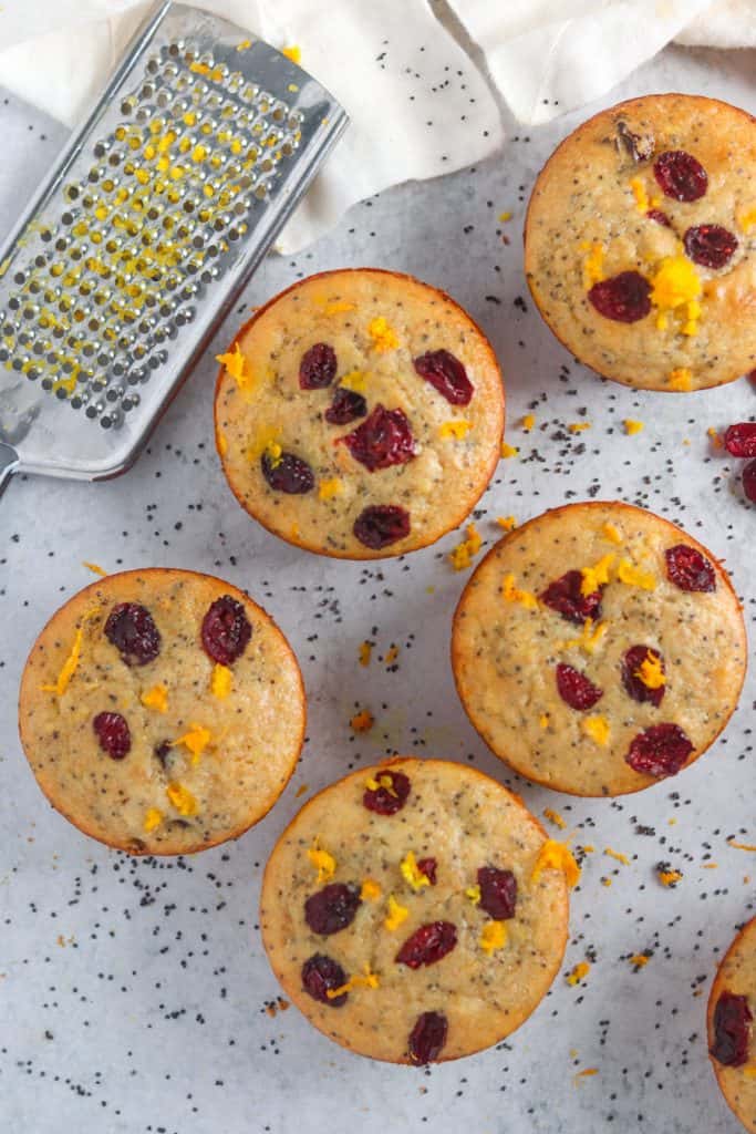 cranberry orange poppy seed muffins 