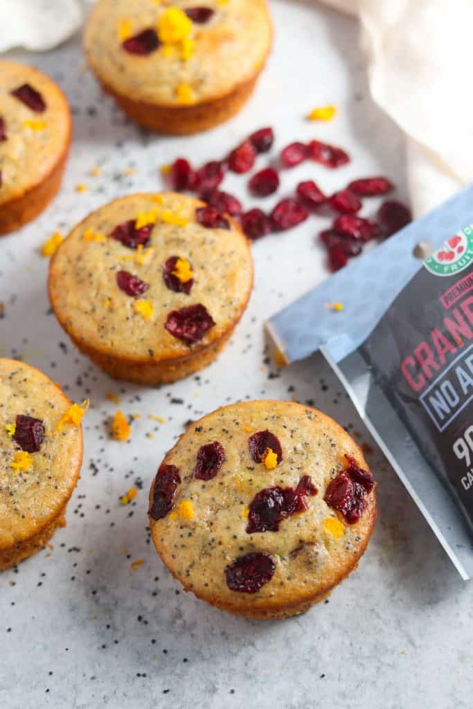 cranberry orange poppy seed muffins 