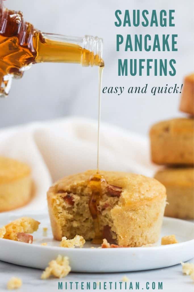 These easy 5 ingredient sausage pancake muffins make even the craziest weekday feel like weekend bliss!!!