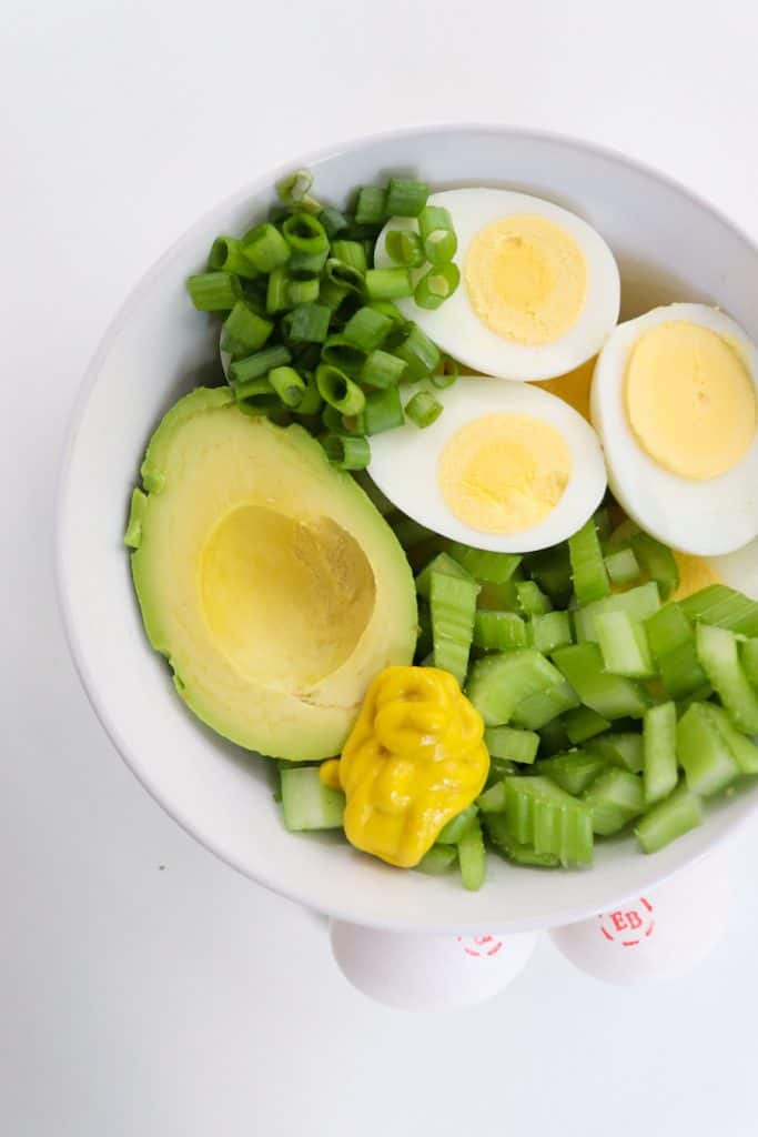 easy avocado egg salad no mayo