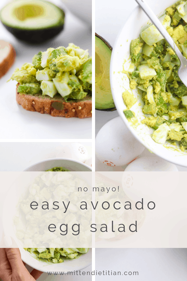 easy avocado egg salad no mayo