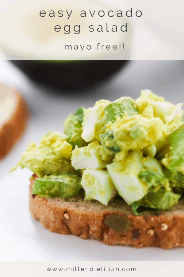 easy avocado egg salad no mayo