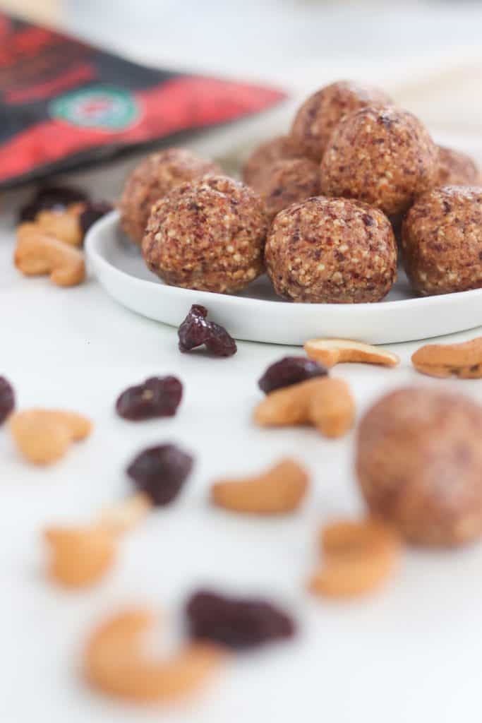 cherry cashew bites