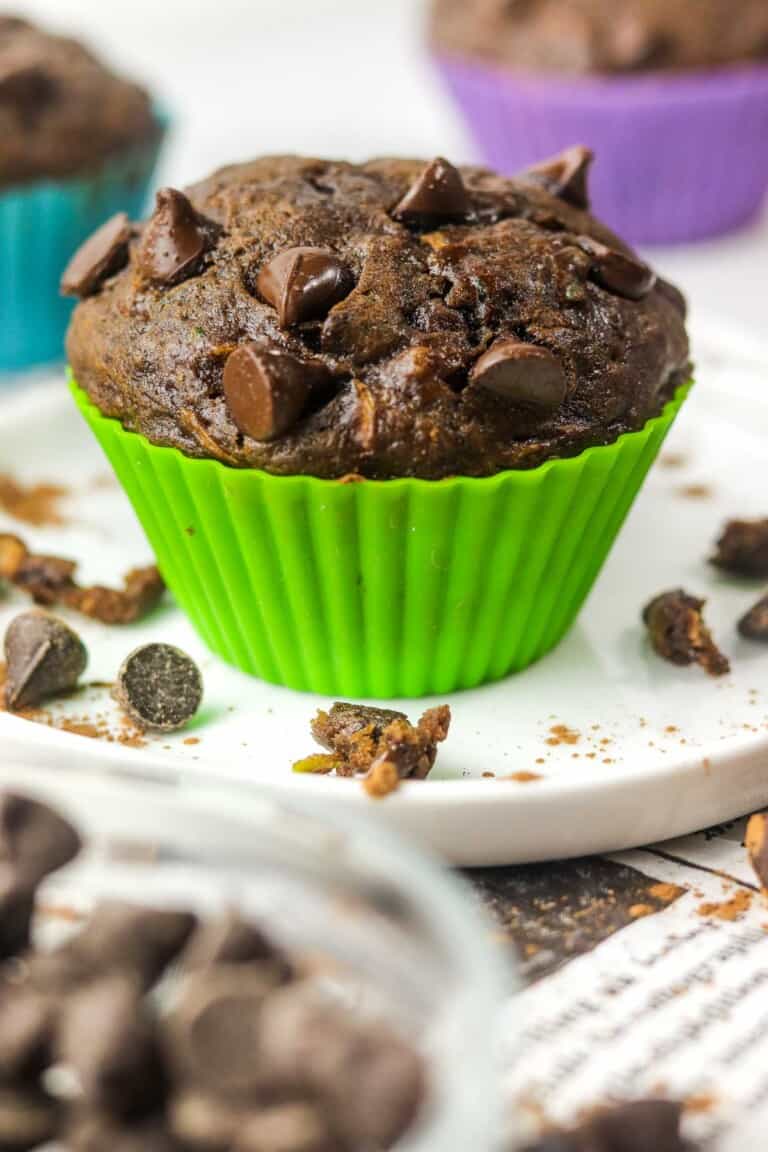 Loaded Chocolate Banana Zucchini Muffins Colleen Christensen Nutrition
