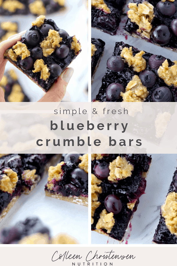 simple blueberry crumble bars