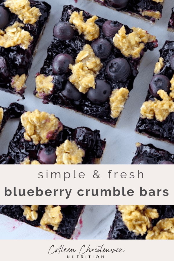 simple blueberry crumble bars