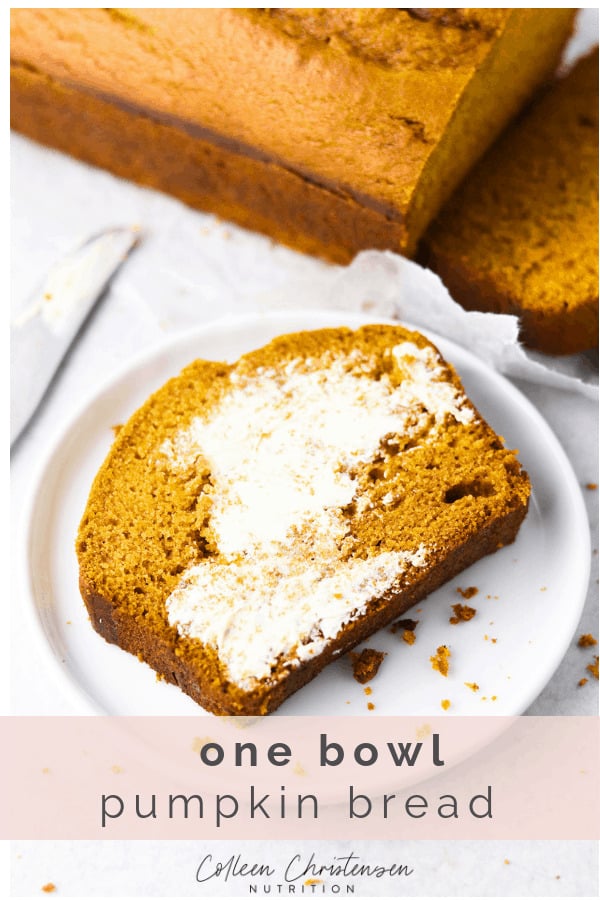 one bowl pumpkin bread