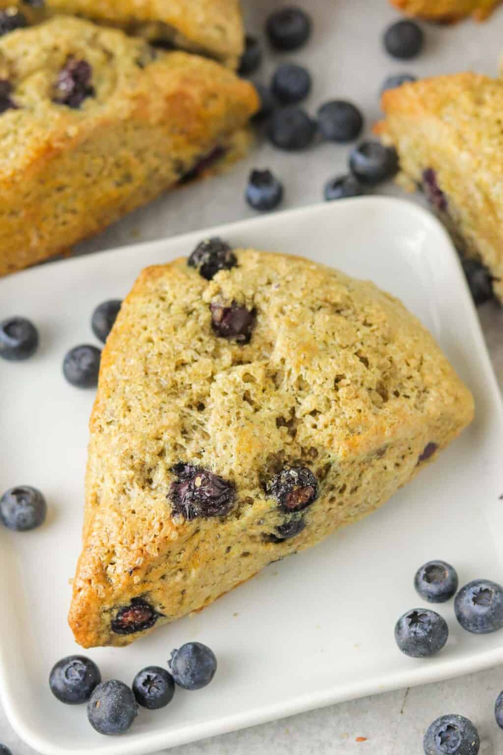 Blueberry Whole Wheat Yogurt Scones Colleen Christensen Nutrition