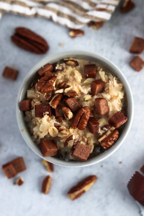 Overnight Maple Pecan Cauliflower Oats Colleen Christensen Nutrition