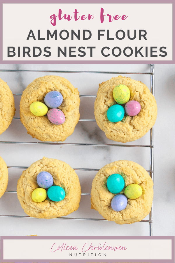 almond flour birds nest cookies