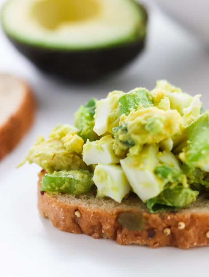 easy avocado egg salad no mayo