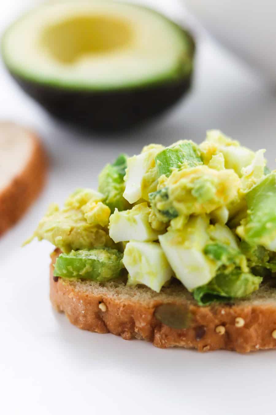 easy avocado egg salad no mayo