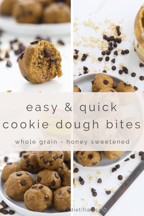 quick & easy cookie dough bites