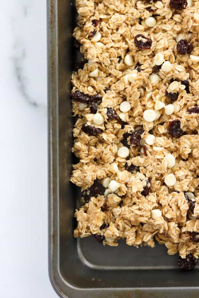 white chocolate cherry granola