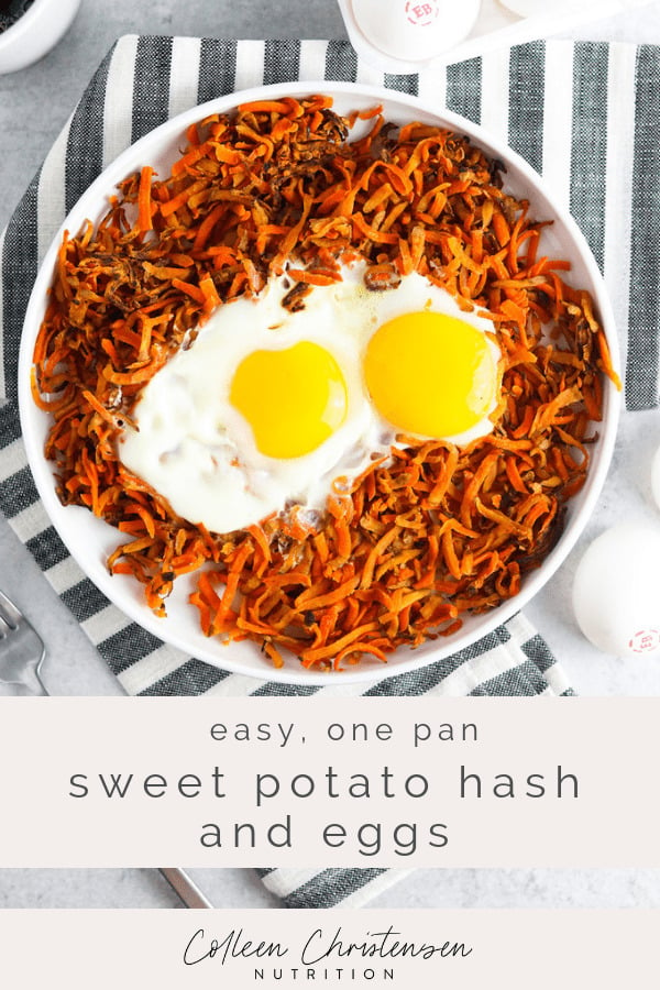 sweet potato hash & eggs