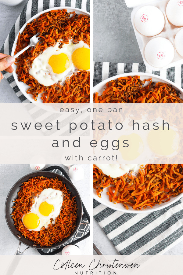 sweet potato hash and eggs