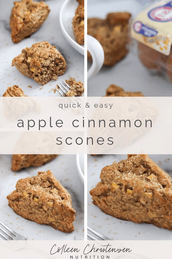 easy apple cinnamon scones