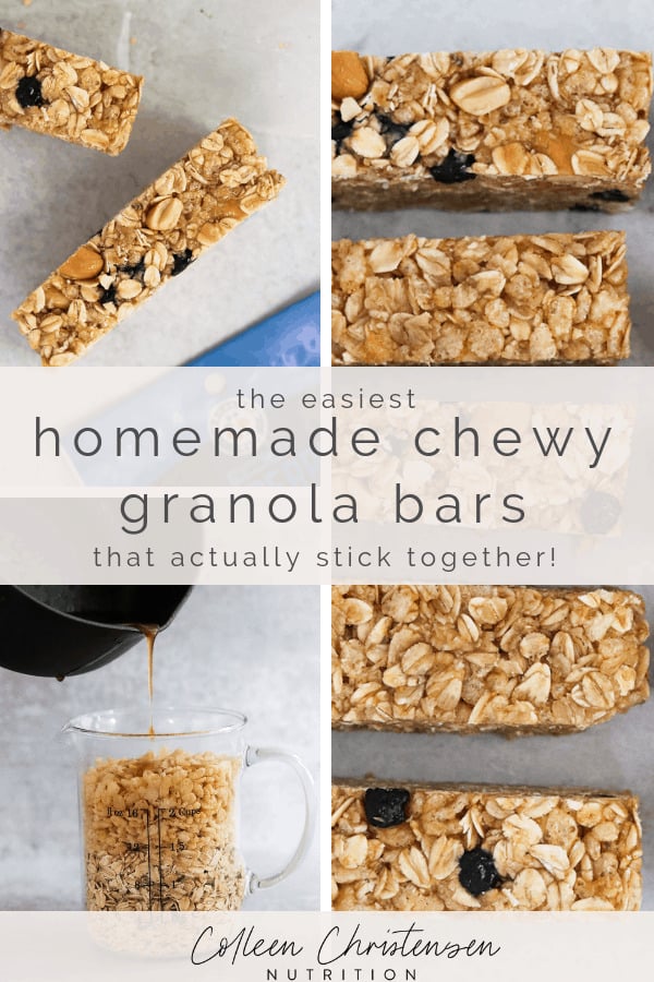 easy homemade chewy granola bars