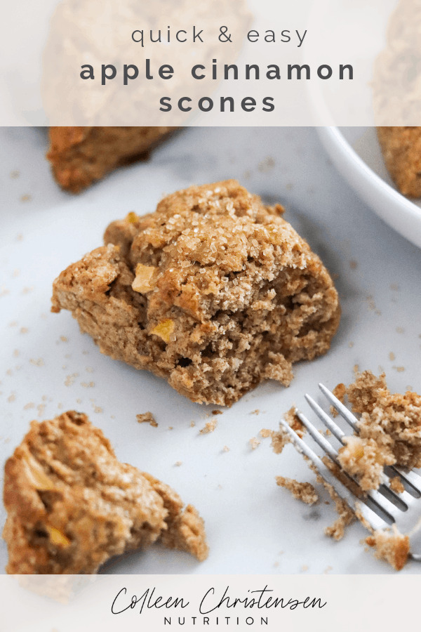 easy apple cinnamon scones