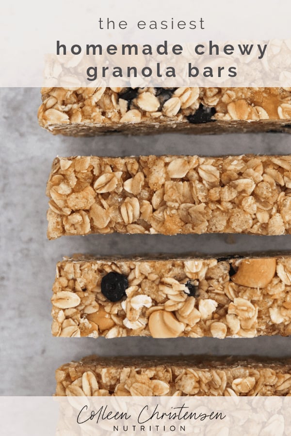 Homemade Chewy Granola Bar Hearts - Danas Table