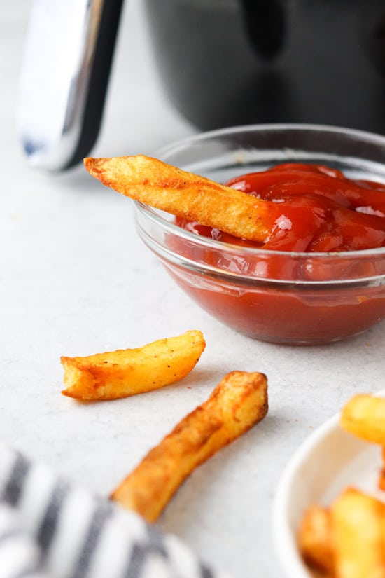 Air Fryer Frozen French Fries - Colleen Christensen Nutrition