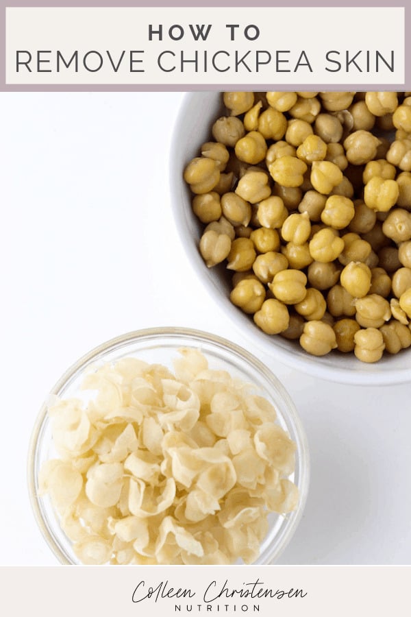 chickpea skin removal