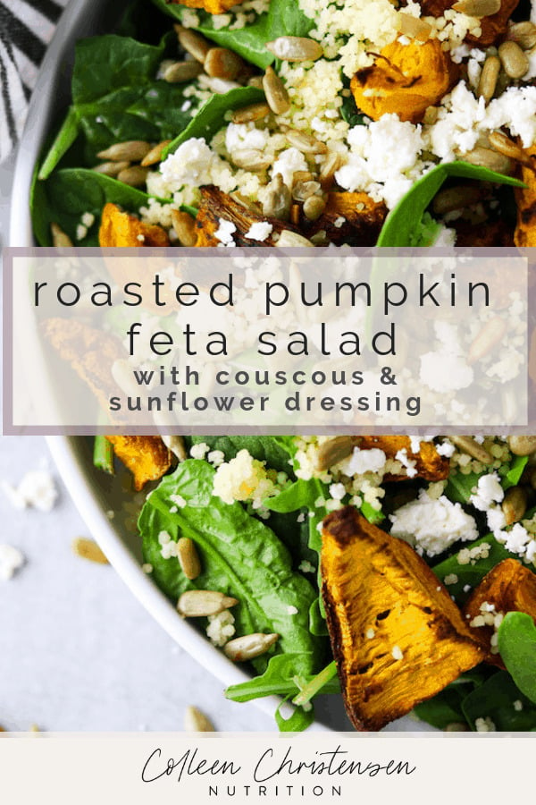 roasted pumpkin and feta salad