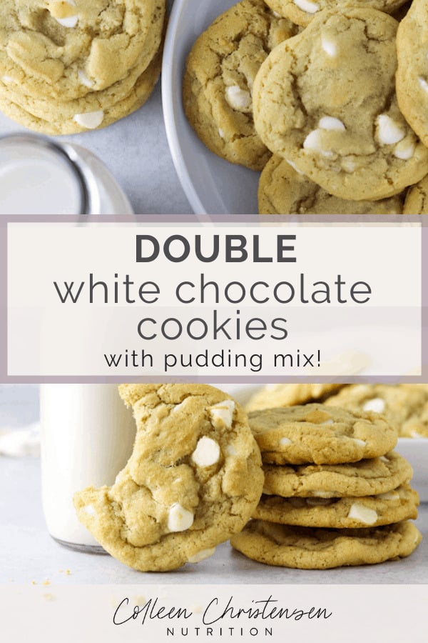 double white chocolate cookies