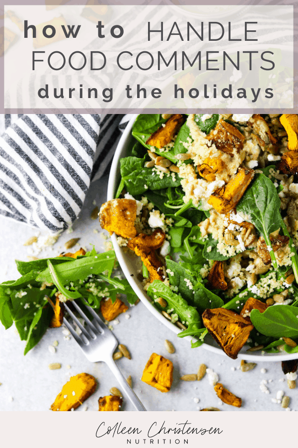 Food Comments How To Handle Them Colleen Christensen Nutrition