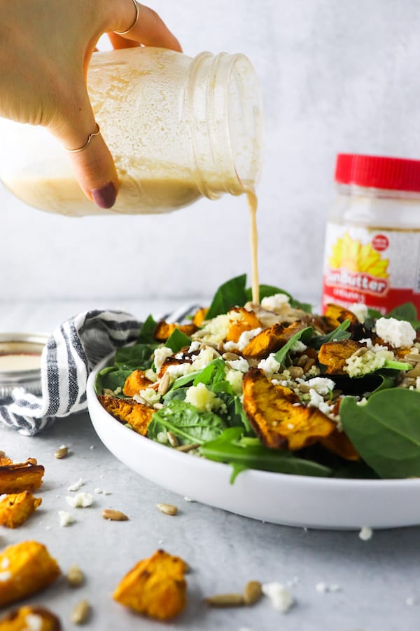 roasted pumpkin & feta salad