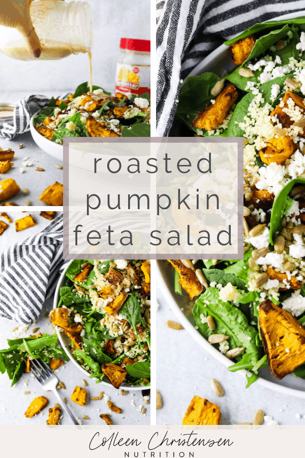 roasted pumpkin feta salad