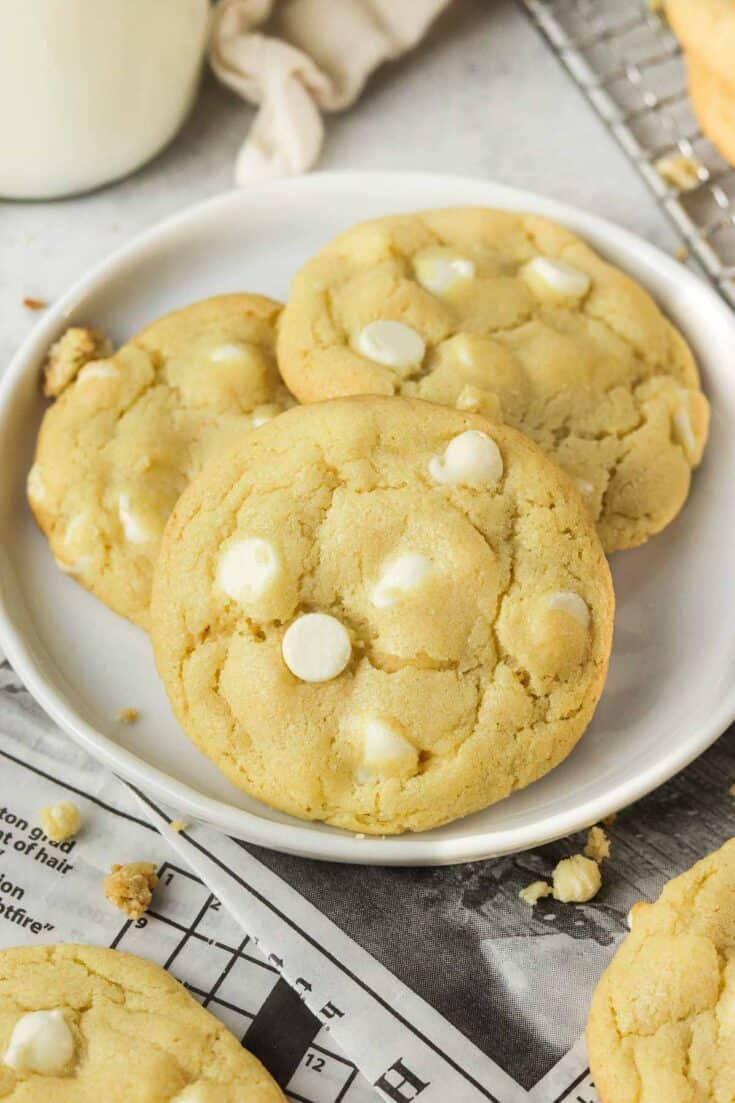Double White Chocolate Chip Cookies - Colleen Christensen Nutrition