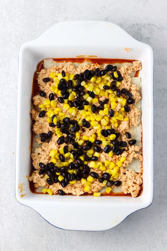 vegetarian enchilada casserole